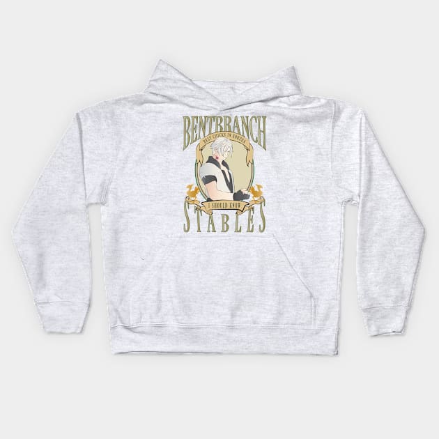 Bentbranch Chocobo Stables- FFXIV Kids Hoodie by TionneDawnstar